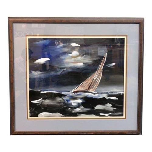 mid-century-midnight-sail-painting-by-walter-philipp